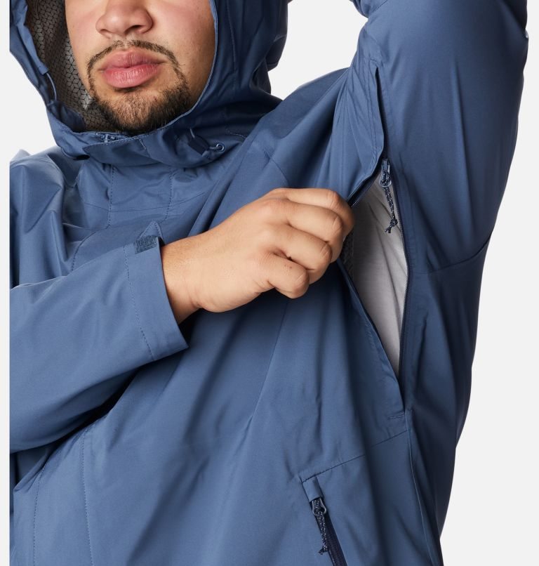 Men's Columbia Earth Explorer Shell Jackets Navy | Plus Size CA-M4386